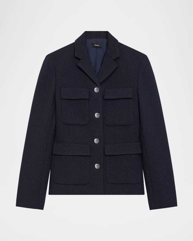 Long-Sleeve Military Jacket